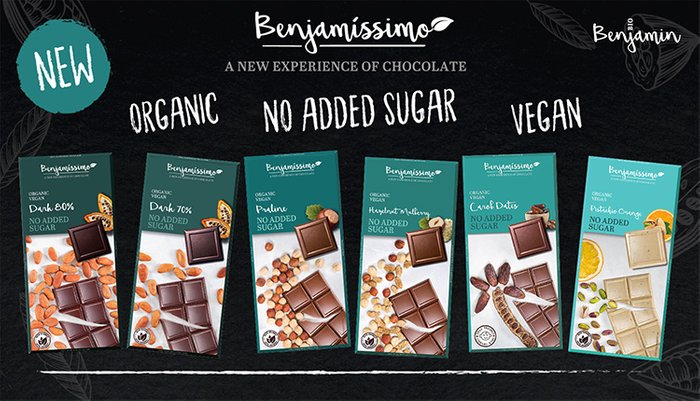 Benjamissimo No Added Sugar chocolate bars – Quality Europe products