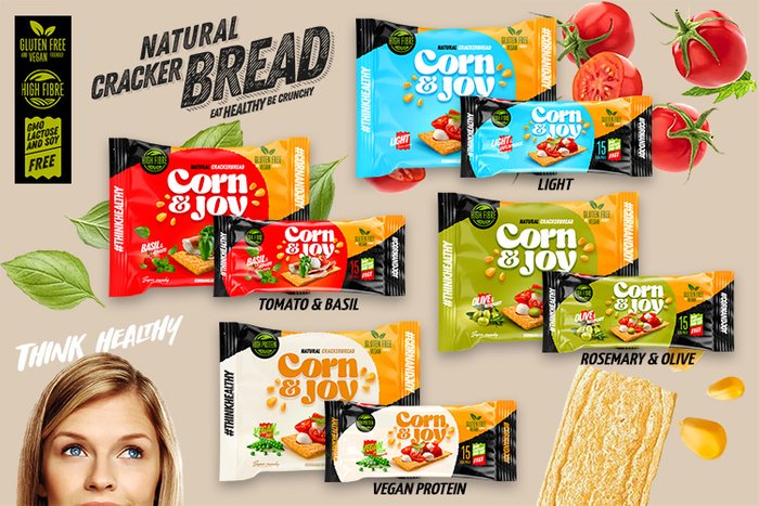 Corn&Joy Natural Crackerbread range – Quality Europe products