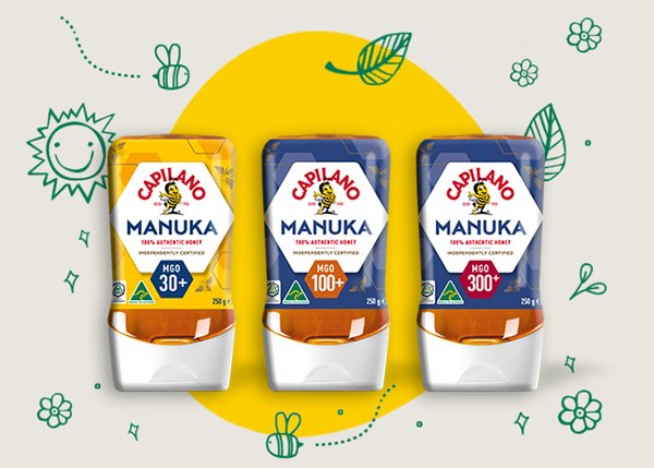 Manuka Honey squeeze bottles from Capilano – Quality Europe products
