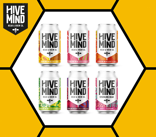 Cans of Hive Mind sparkling mead – Quality Europe products