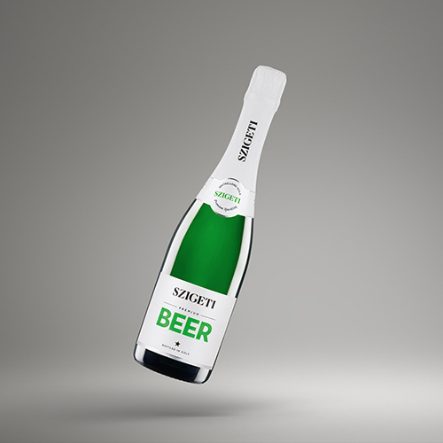 Bottle of Szigeti champagne style beer – Quality Europe products