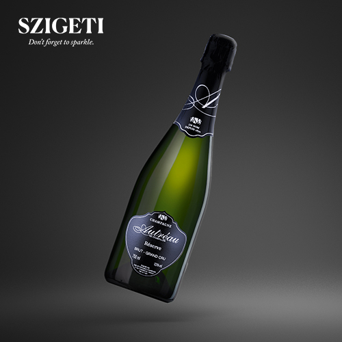 Bottle of Autréau champagne selected by Szigeti – Quality Europe products